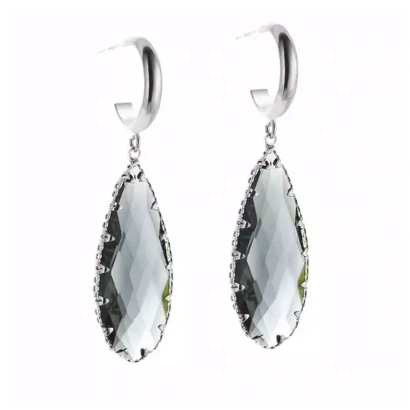 Swarovski Crystals Teardrop Earrings - Picture 3 of 6